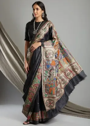 Picture of Multi Colored Art Silk Saree