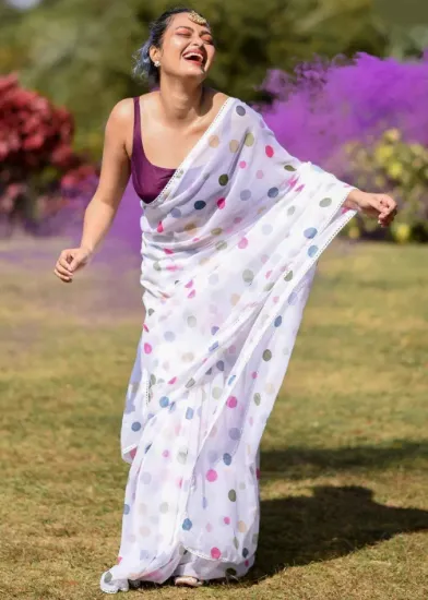 Picture of Printed Saree for Holi