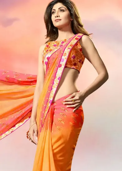 Picture of Simple Bollywood Styled Saree