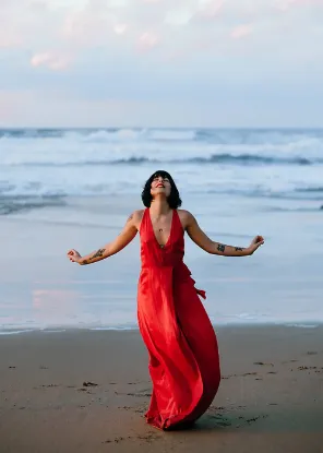 Picture of Plain Beach gown