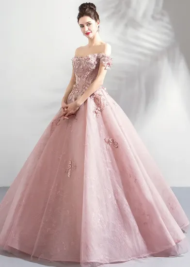 Picture of Plain Colored Ball Gown