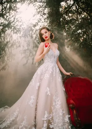 Picture of Peach Bridal Gown
