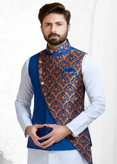 Picture of Gorgeous Koti with Simple Sherwani